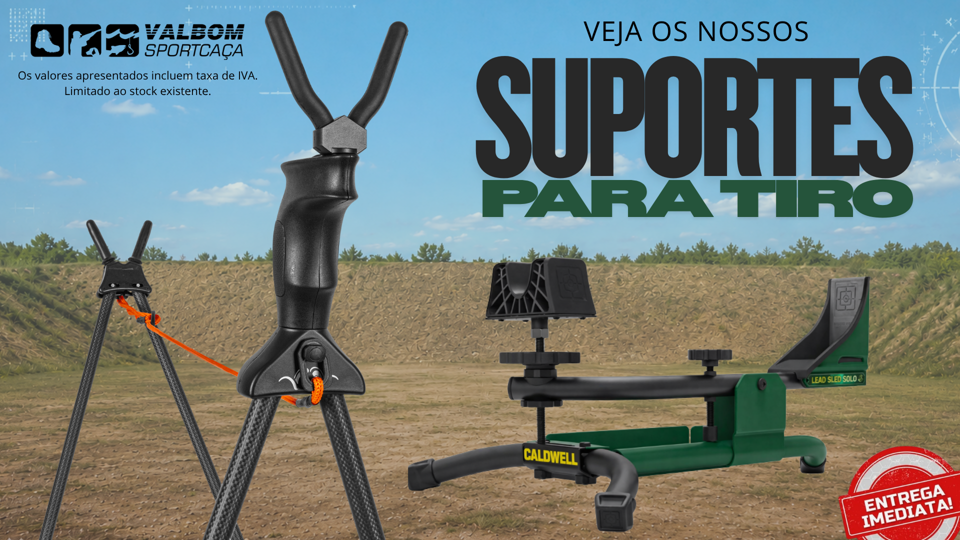 Suportes e apoios para tiro